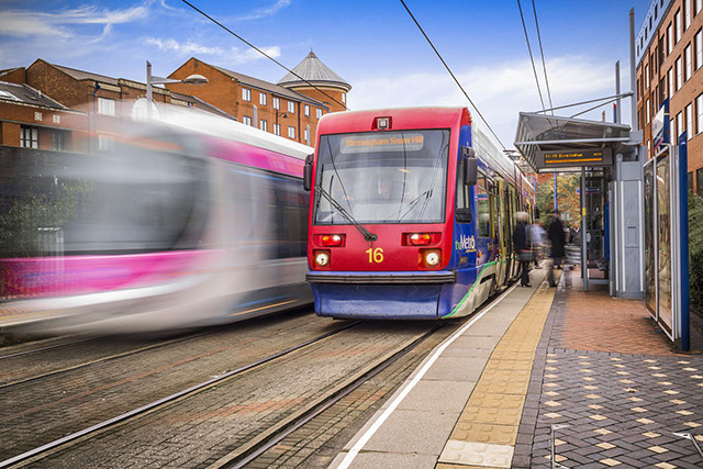 St. Paul's tram stop in motion