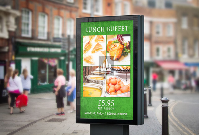 Digital billboard advert